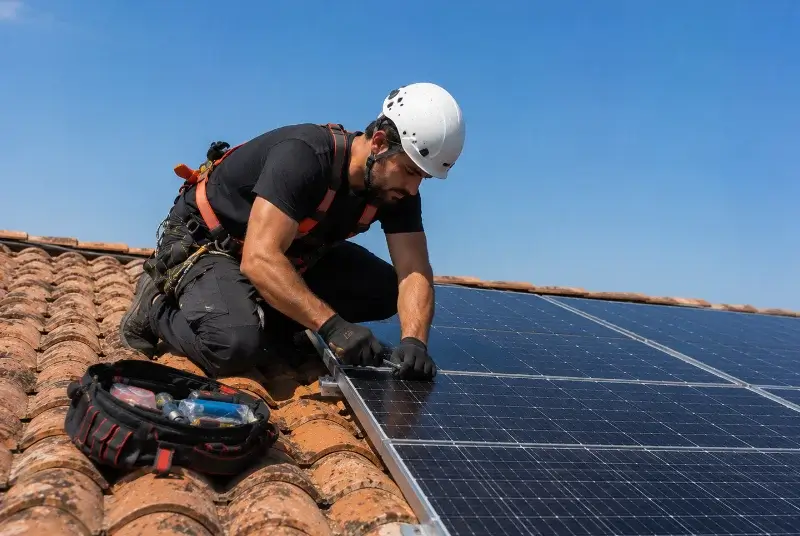 Maintenance et monitoring de panneaux solaires à Thairé